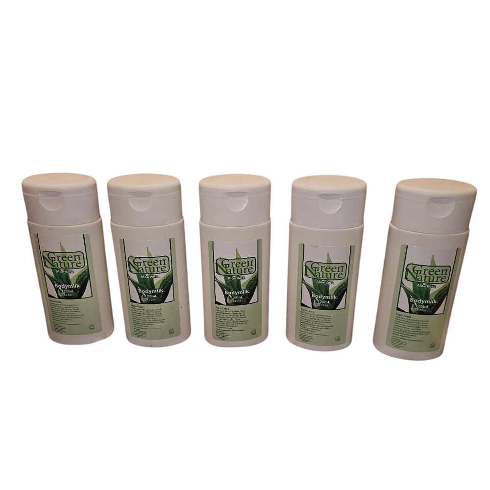 Aloe Vera Green Nature Body Milk 125ml Lot Of 5 New
